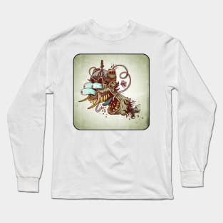 3 Eyes, 2 Beers Long Sleeve T-Shirt